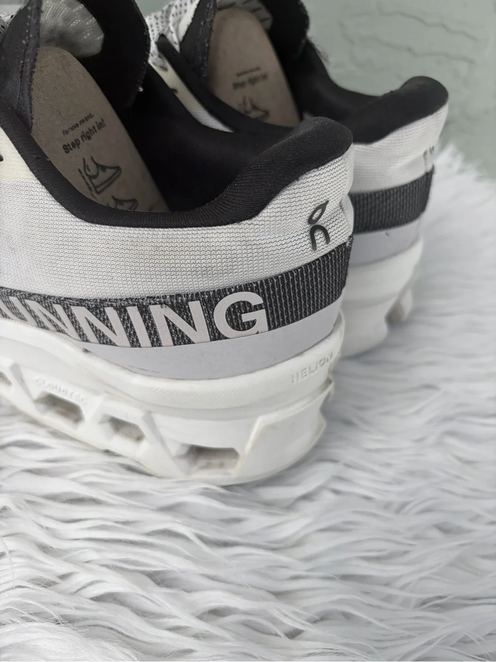 On Running White and Black Women's Sneakers